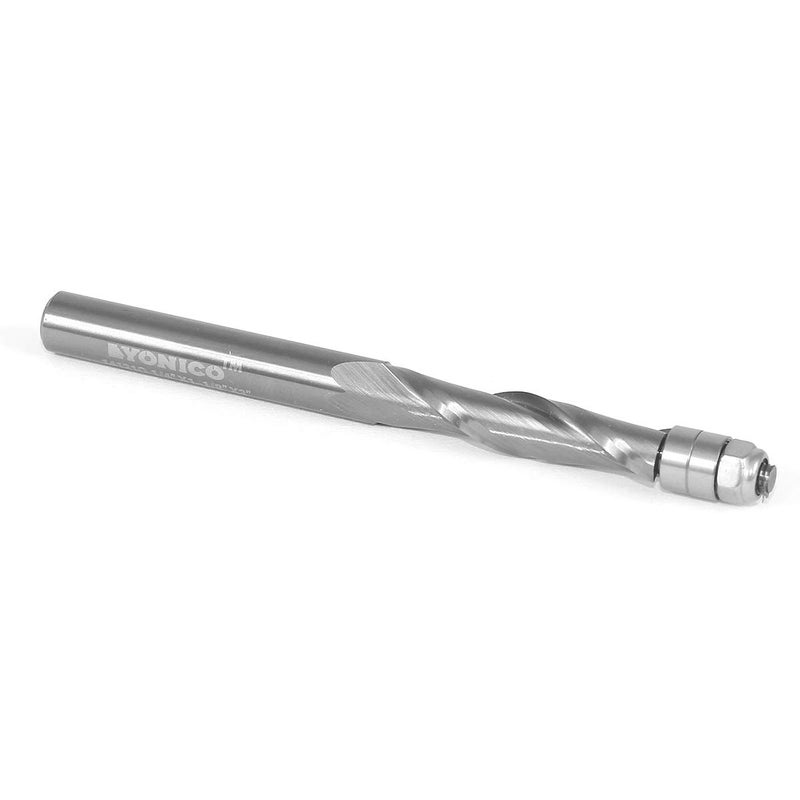 YONICO Solid Carbide Flush Trim Router Bit Spiral 1/4-Inch Up-Cut 1/4-Inch Shank 14121 - Image 3